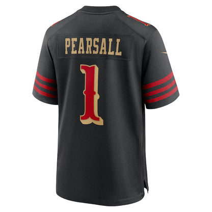 SF.49ers #1 Ricky Pearsall 2025 Rivalries Collection Game Jersey-PUHICS - Black Stitched American Football Jersey-PUHICSS