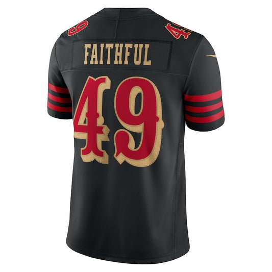 SF.49ers #49 The Faithful 2025 Rivalries Collection Limited Jersey-PUHICS - Black Stitched American Football Jersey-PUHICSS