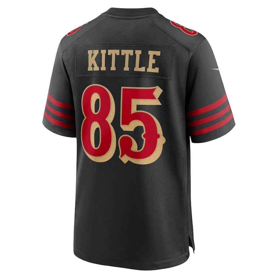 SF.49ers #85 George Kittle 2025 Rivalries Collection Game Jersey-PUHICS - Black Stitched American Football Jersey-PUHICSS
