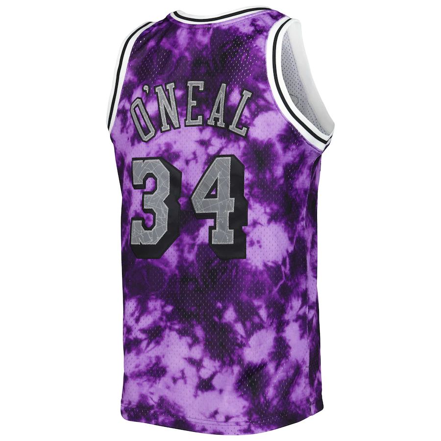 LA.Lakers #34 Shaquille O'Neal  Mitchell & Ness 1996-97 Galaxy Swingman Jersey Purple Stitched American Basketball Jersey