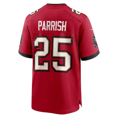 TB.Buccaneers #25 Jacob Parrish Red Team Game American Football Jerseys