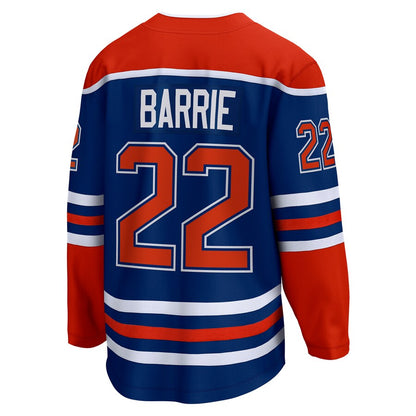 E.Oilers #22 Tyson Barrie Fanatics Branded Home Breakaway Player Jersey Royal Stitched American Hockey Jerseys