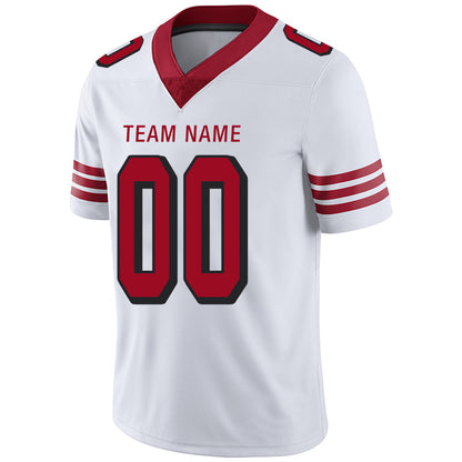 Custom SF.49ers Stitched American Football Jerseys Personalize Birthday Gifts White Jersey